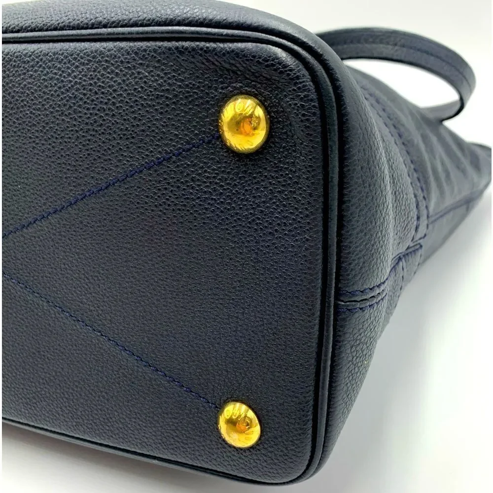 Auth Louis Vuitton Navy Blue Empriente Monogram Shopper Tote Bag - Picture 7 of 16